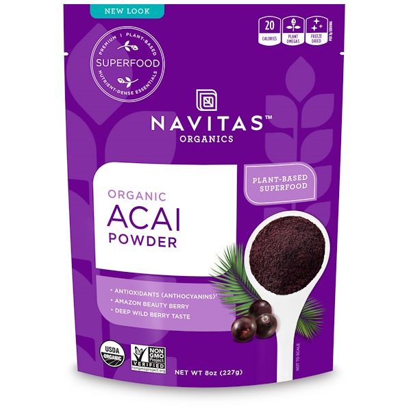 아이허브 항염증 Navitas Organics 유기농 아사이 분말 8 oz(227 g) 후기