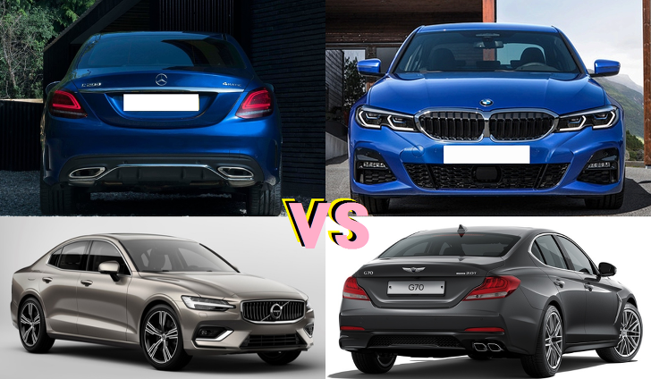 모아모아 벤츠 C클래스 vs BMW 3시리즈 vs 볼보 S60 vs 제네시스 G70