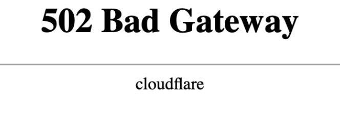 클라우드플레어 Cloudflare 장애 발생