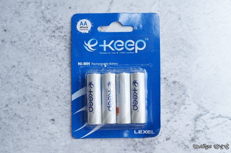 LEXEL AA형 니켈수소 충전배터리 e-keep 구매후기