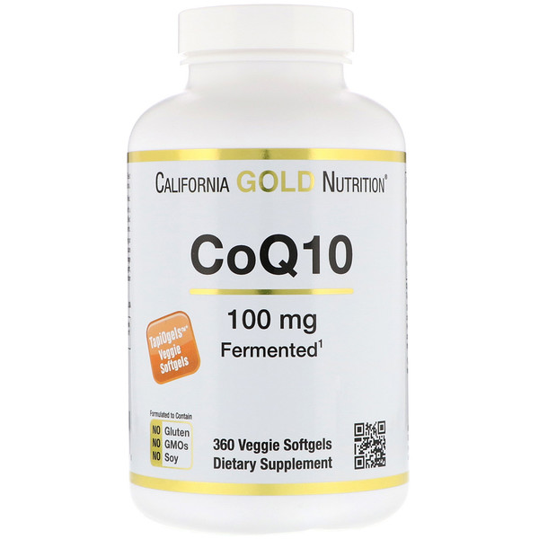 아이허브 코엔자임큐텐(코큐텐) 추천 California Gold Nutrition, CoQ10, 100 mg, 360 야채 소프트 젤 후기와 정보
