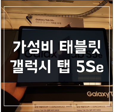 삼성 갤럭시 탭 S5e 체험후기 (가성비 태블릿)