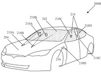테슬라 자동차의 유리창을 레이저로 청소하는 기술 특허