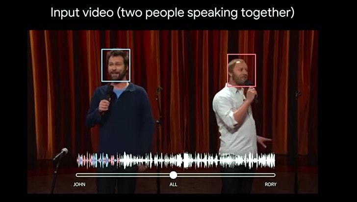 영상에서 특정 목소리만 분리하는 인공지능 기술 개발한 구글