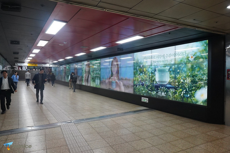 [삼성역 광고] 삼성역 지하철광고 미디어터널