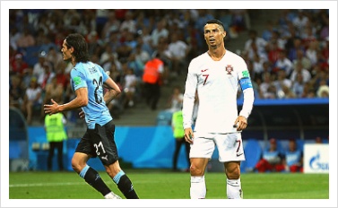 [월드컵] 우루과이 포르투갈 2-1 승리 호날두 잡아내다!