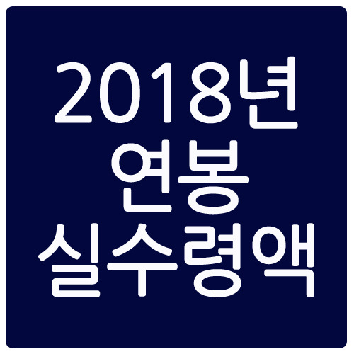[핵심정리] 2018 연봉 실수령액 연봉기준 & 2018년 최저임금,시급