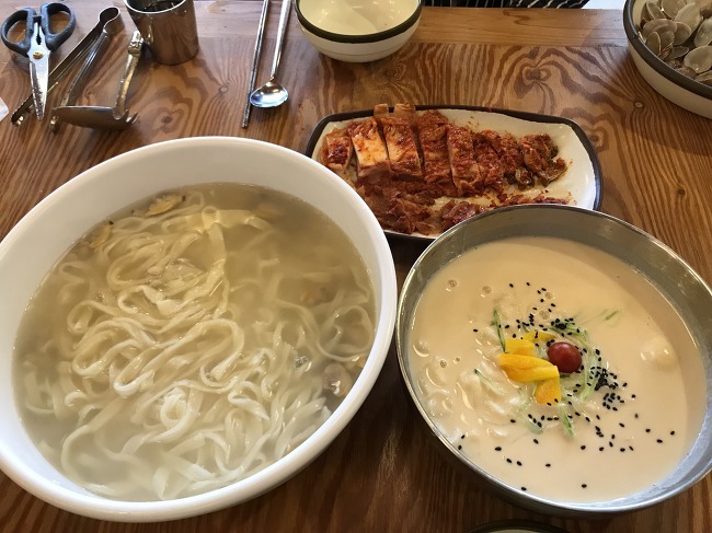 대전 반석동 맛집 '오모리 생바지락칼국수' & '냉콩칼국수'