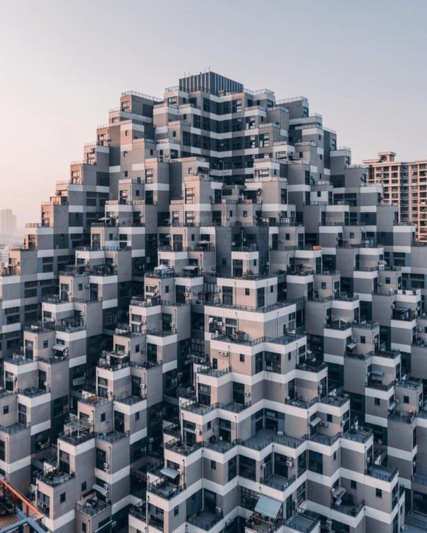 중국의 피라미드 아파트