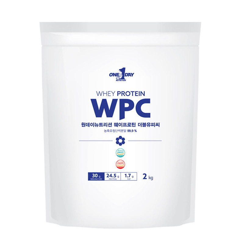 원데이뉴트리션 WPC 웨이프로틴 단백질 포대유청, 2kg, 1개 최저가