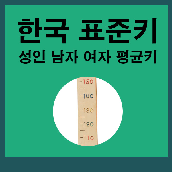 한국 성인 여자 남자 평균키 표준키 와 자녀예상키 계산법