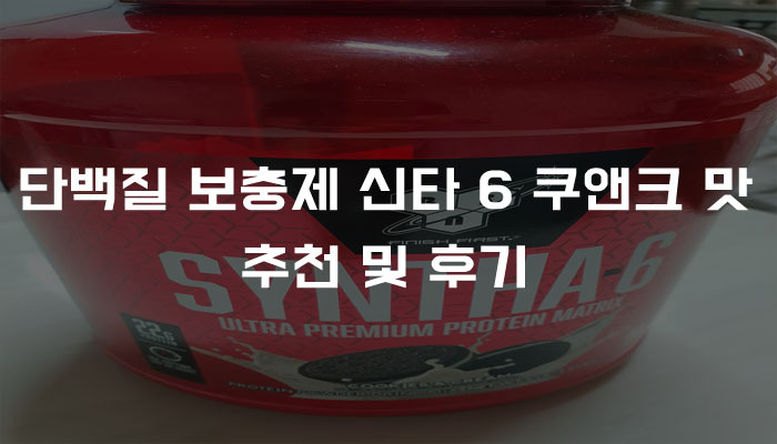 단백질 보충제 신타 6 쿠앤크 맛 추천 및 후기