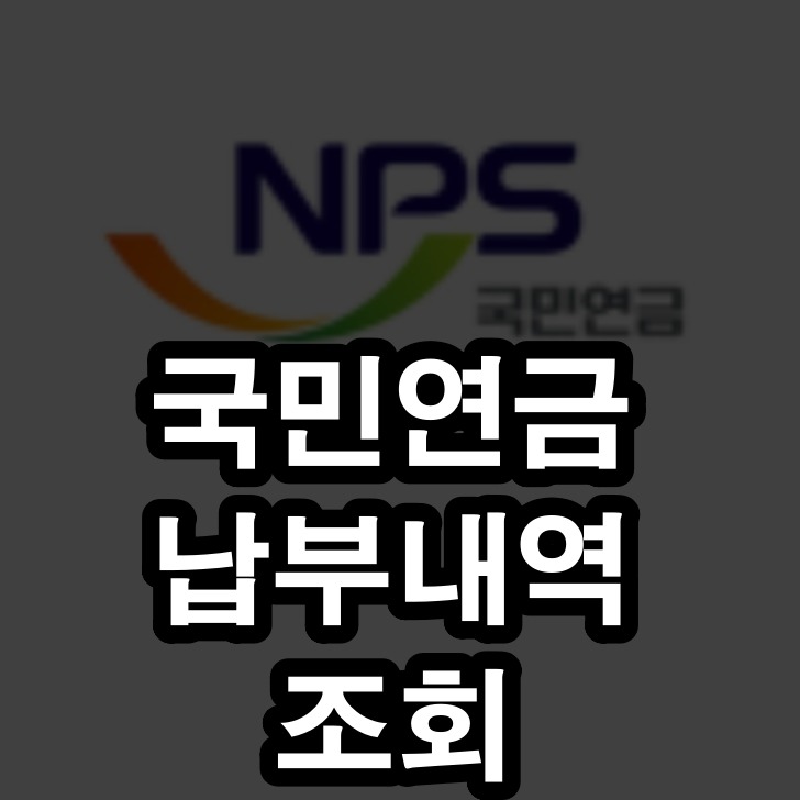 국민연금 납부내역 조회 및 노령연금 수령액 확인 방법