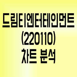 드림티엔터테인먼트(220110) 주가 분석(Feat. 걸스데이)
