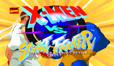 엑스맨 Vs 스트리트 파이터  / X-Men vs. Street Fighter (c) 1996 Capcom