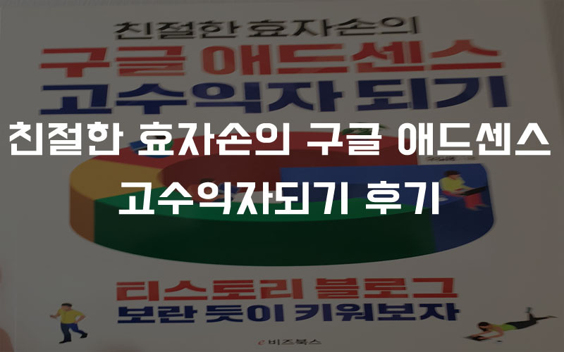 친절한 효자손의 구글 애드센스 고수익자되기 후기