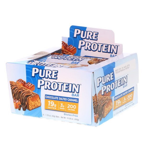 아이허브 프로틴바 Pure Protein 초콜릿 솔티드 캐러멜 바 6개 후기