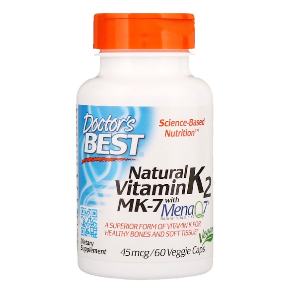 아이허브 비타민K2 Doctor's Best Natural Vitamin K2 MK-7 with MenaQ7 45 mcg 후기
