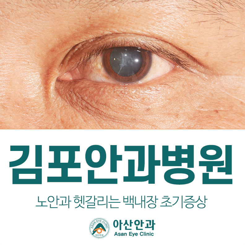 김포안과병원 노안과 헷갈리는 백내장 초기증상