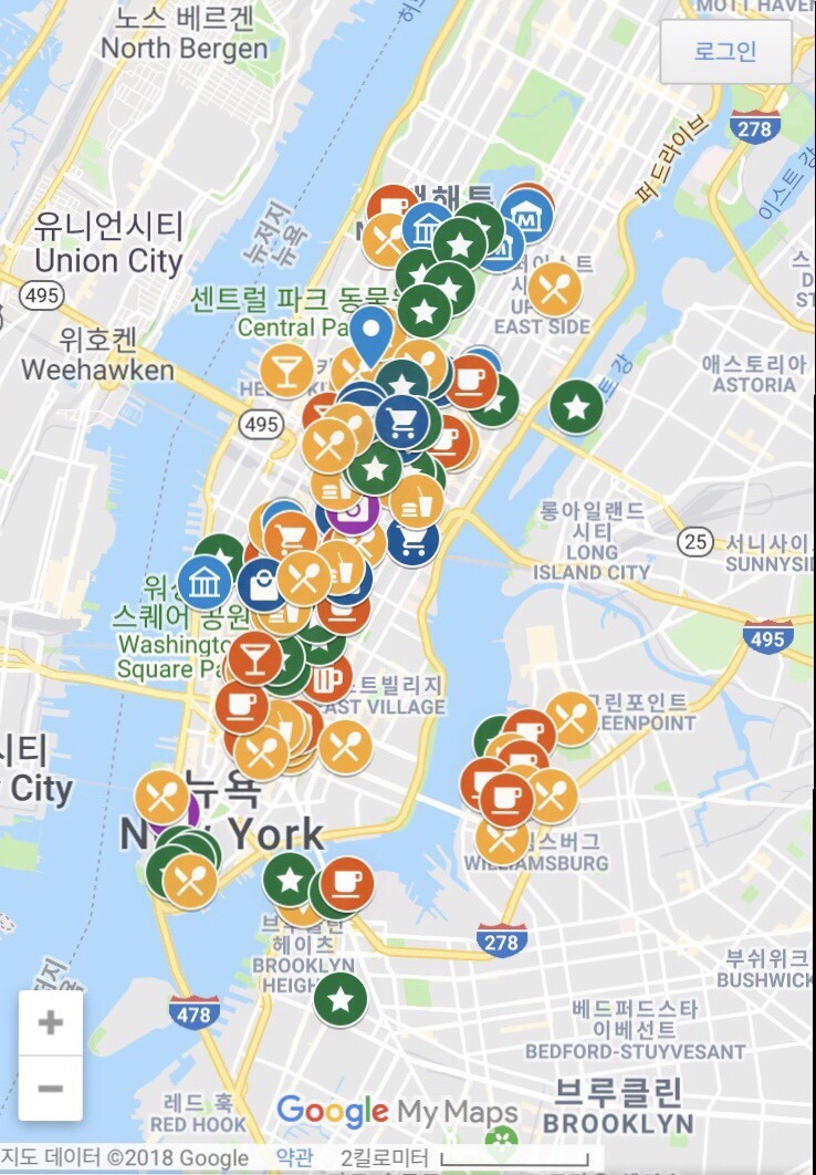 [뉴욕여행] 7월 날씨정보 / 핫플레이스 구글맵 공유(가야할곳, 가볼만한곳, 맛집, 카페 표시) [출처] [뉴욕여행] 7월 날씨정보 / 핫플레이스 구글맵 공유(가야할곳, 가볼만한곳, 맛집, 카페 표시)