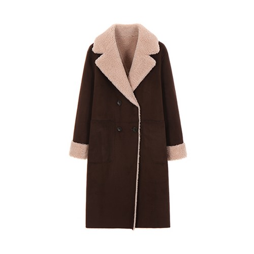 올리브데올리브 여성용 리버시블 착용 가능한 무스탕 코트 OM9WH873 구매정보