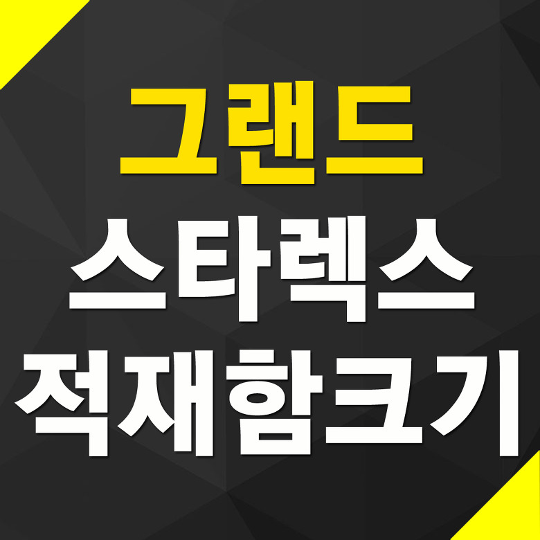 그랜드 스타렉스 3밴 5밴 적재함 크기 최대적재량