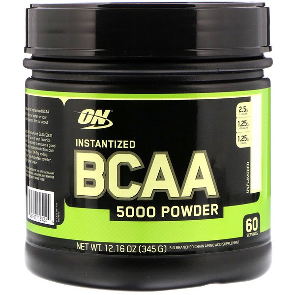 아이허브 Optimum Nutrition, Instantized BCAA 5000 Powder, Unflavored, 12.16 oz (345 g)후기와 추천정보
