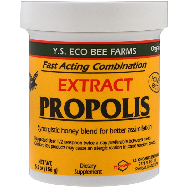 아이허브 프로폴리스 추천 Y.S. Eco Bee Farms, 프로폴리스 추출물, 5.5 oz (156 g) 후기와 정보