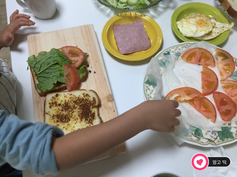 [엄마표유치원9] 아이와 즐거운 요리수업-클럽샌드위치 만들기