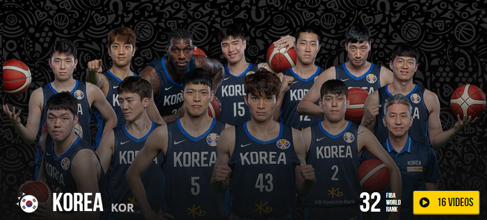 2019 세계 남자 농구월드컵 대회 중계 경기일정