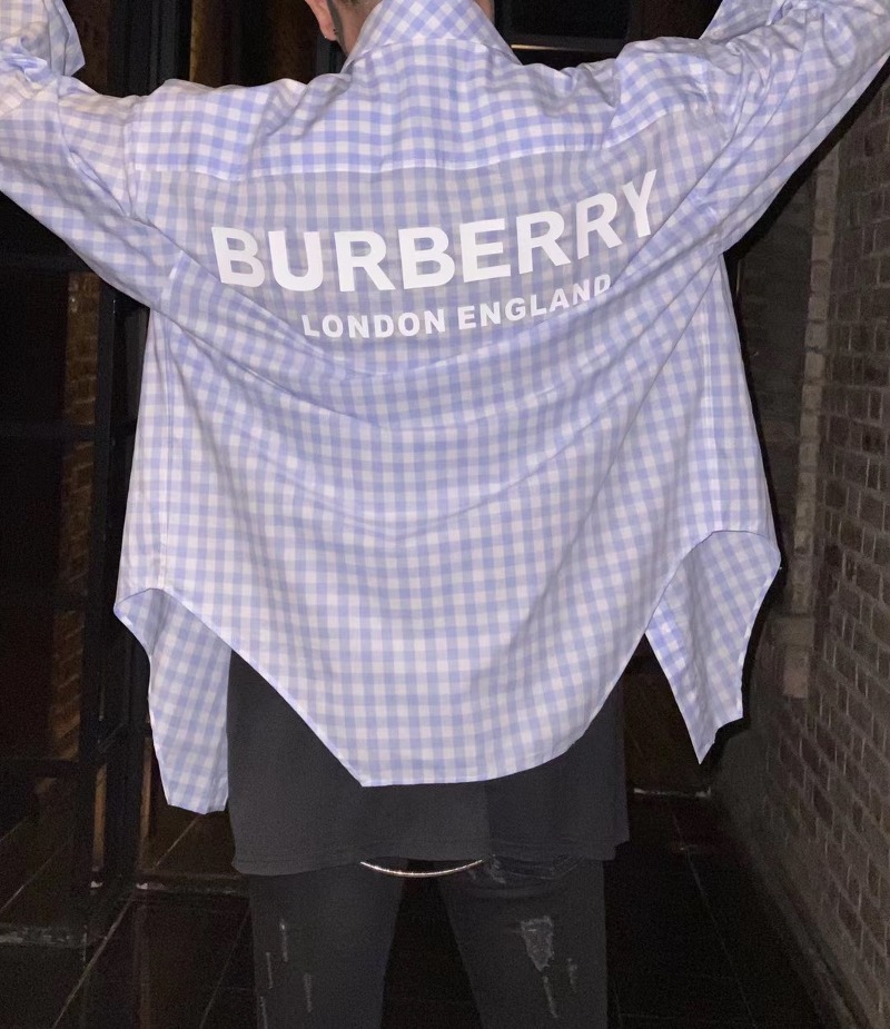 [BURBERRY] 버버리 20FW 리미티드 에디션 백 로고 체크 셔츠