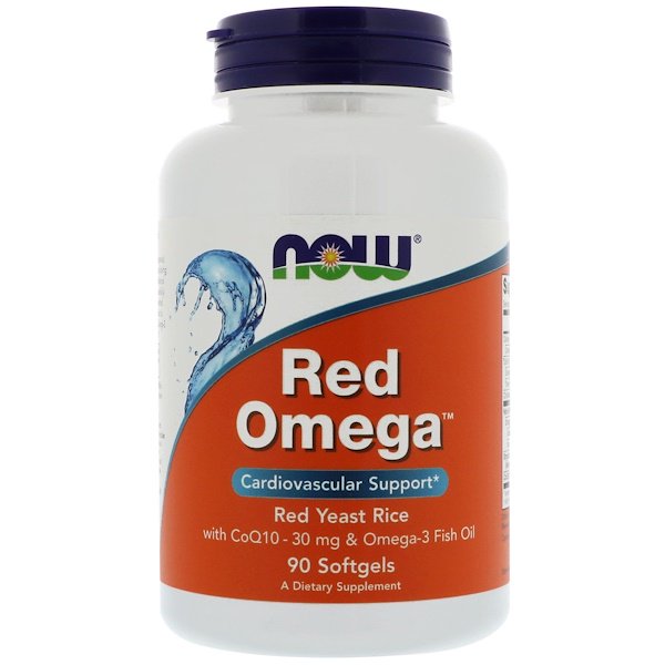 아이허브 아이허브 고지혈증개선(콜레스테롤) 홍국쌀 추천 Now Foods, Red Omega, Red Yeast Rice with CoQ10, 30 mg, 90 Softgels 후기와 정보