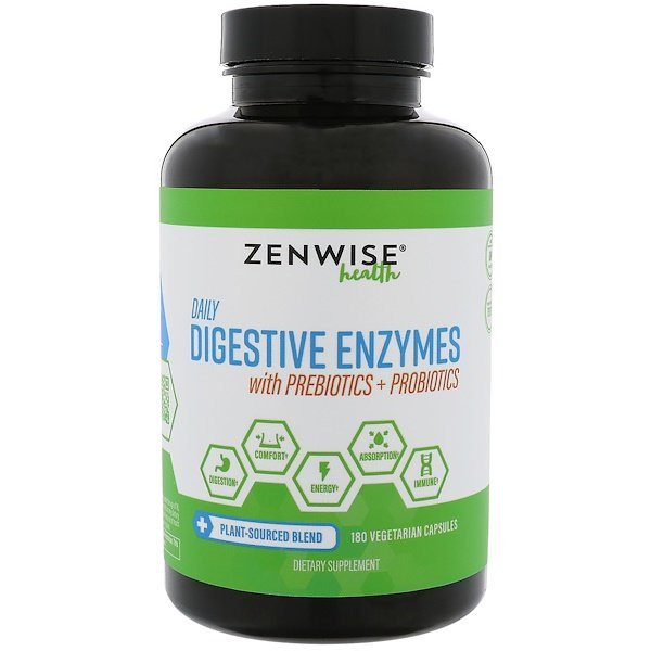 아이허브 유산균직구 Zenwise Health 일일 소화 효소 프리바이오틱스 + 프로바이오틱스 함유 후기