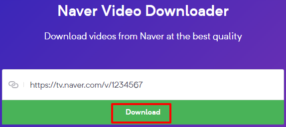 네이버TV 동영상 다운하기 (Naver Video Downloader)