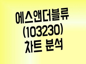 탈원전 수혜주 에스앤더블류(103230) 주가 간단 차트분석