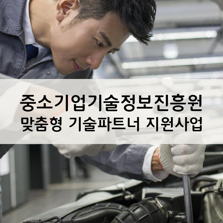 중소기업기술정보진흥원 맞춤형 기술파트너 지원사업
