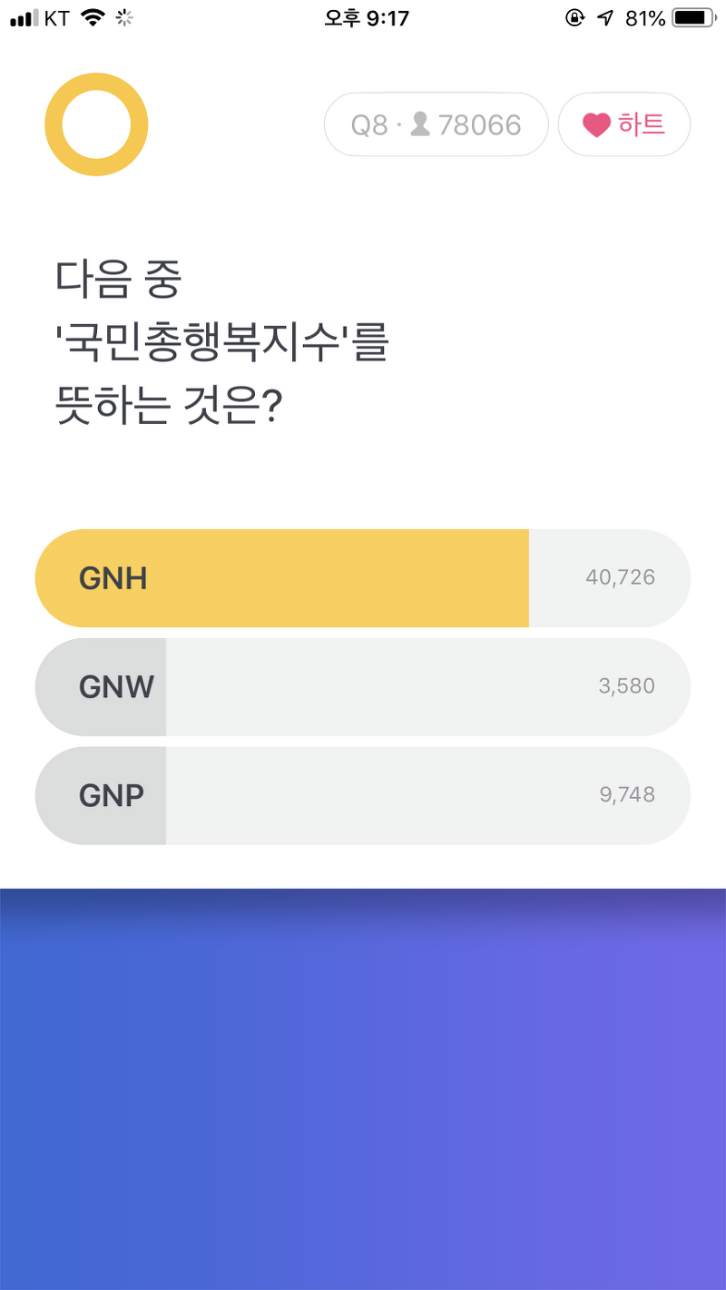 [국민총행복지수(GNH)] 당신은 행복하다고 느끼시나요?