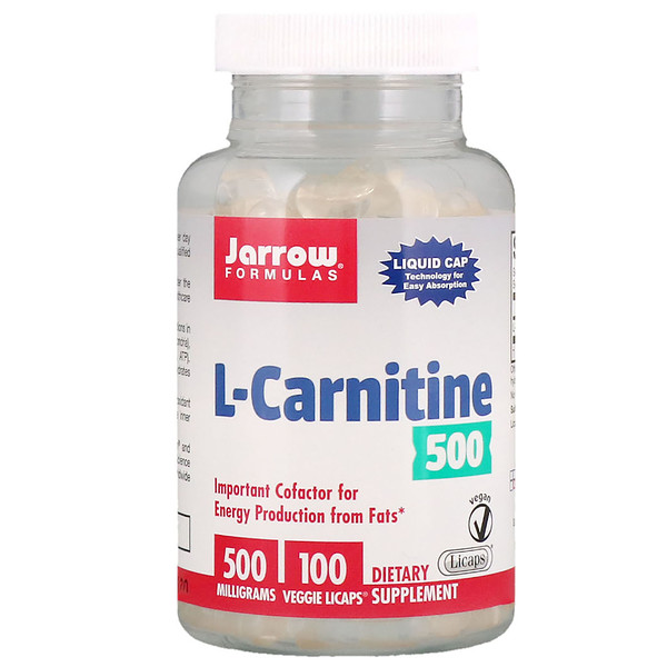 아이허브 엘카르니틴 추천 Jarrow Formulas, L-카르니틴, 500 mg, 100 식물성 액상 캡슐 후기와 정보