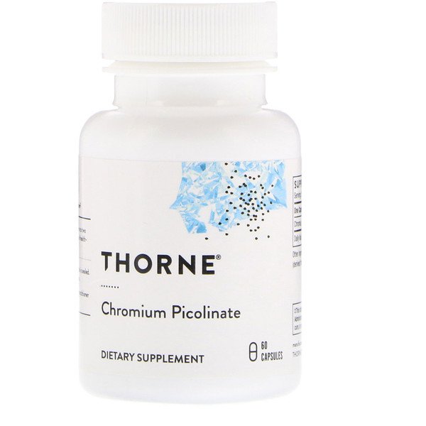 아이허브 당뇨혈당보조제 크롬 추천 Thorne Research, 피콜린산 크롬, 60캡슐 후기와 정보
