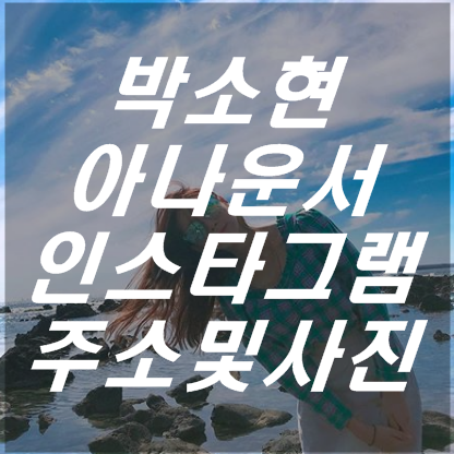 박소현 아나운서 좋은정보