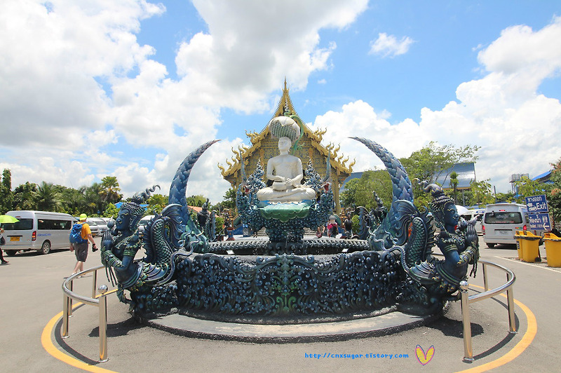 치앙라이 짙은 코발트 블루 사원, 청색사원 왓렁쓰아땐 วัดร่องเสือเต้น Blue Temple Wat Rong Seua Ten