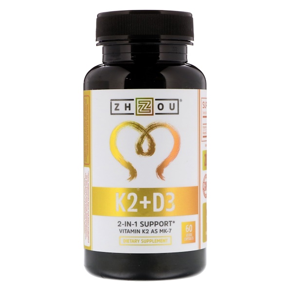 아이허브 비타민K2추천 Zhou Nutrition K2 + D3 2-In-1 지원 후기