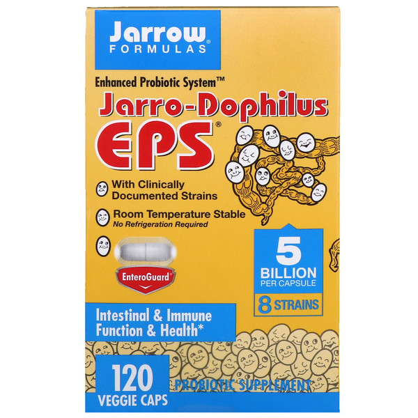아이허브 프로바이오틱스 추천 Jarrow Formulas, Jarro-Dophilus EPS, 50 억, 120 식물성 캡슐 후기와 정보