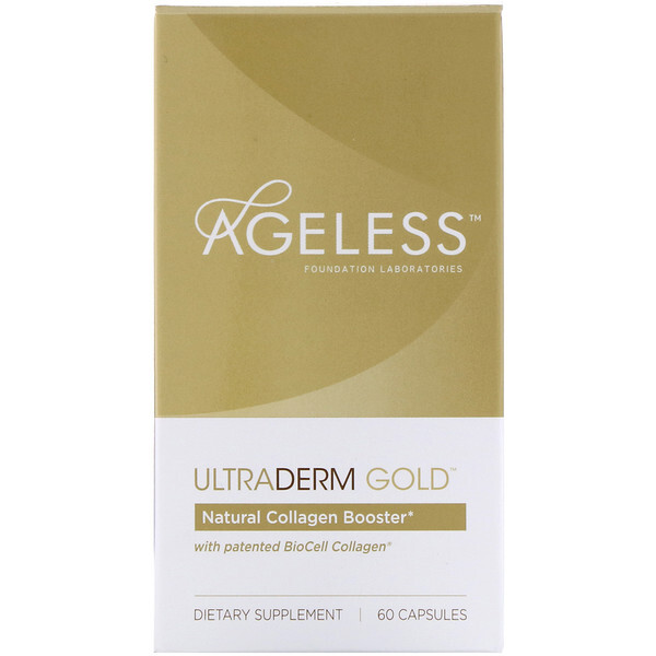 아이허브 관절영양제 Ageless Foundation Laboratories UltraDerm Gold Natural Collagen Booster with Patented BioCell Collagen 후기