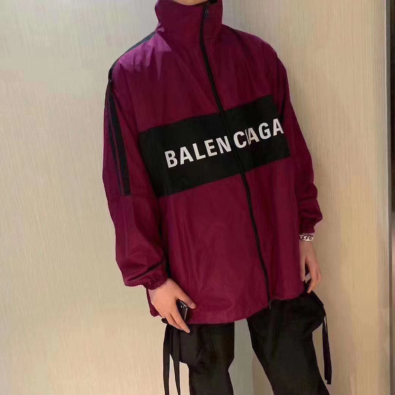 [BALENCIAGA] 발렌시아가 윈드브레이커 로고 집업 자켓 528638TYD365061