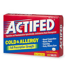 액티파이드 콜드 앤 앨러지(Actifed Cold and Allergy)의 효능과 부작용, 복용시 주의할 점