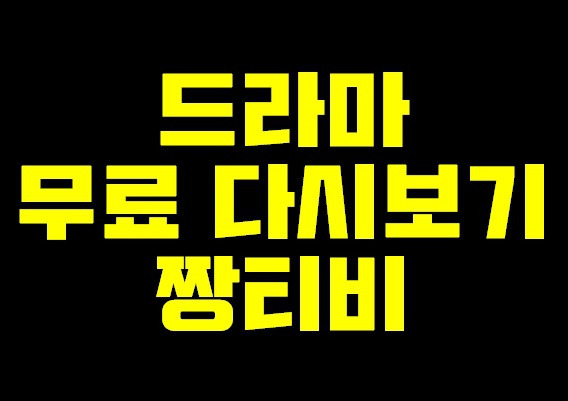 짱티비 드라마 다시보기 무료 사이트 추천