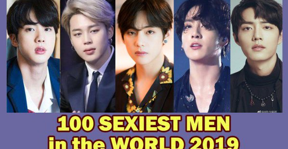[방탄소년단] 2019년 '세계에서 가장 섹시한 남자 100인' 여론조사, 1위부터 4위까지  (해외매체 Starmometer 기사전문) !!