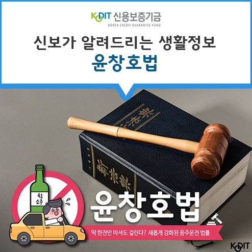 [신용보증기금] 신보가 알려드리는 생활정보! 새로운 강화된 소음주단속법 윤창호법을 예전과 비교해드려요~ | 소음주운전 단속강화, 안전, 알콜농도, 벌금 짱이네