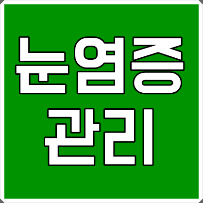 눈염증 관리만이 답이다